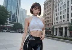 アートポスター A4 AI 美女 グラビア B1591