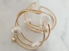 【未使用品】コットンパール イヤーカフ　両耳