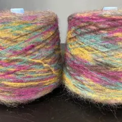 モヘア 工業用 2個セット イエローミックス 約1000g×2個
