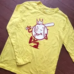 【140】GAP 野球 キャラクター 長袖 カットソー イエロー