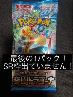 【新品未開封】 楽園ドラゴーナ　バラパック ラスト1パック　ポケモンカード