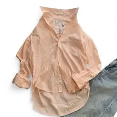 美品 Frank & Eileen ストライプ 長袖シャツ コットン XXS