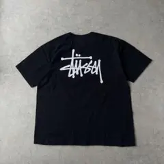 STUSSY ステューシー Tシャツ デカロゴ 黒