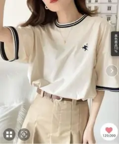 JaVa オーバーサイズ シンプル半袖Tシャツ