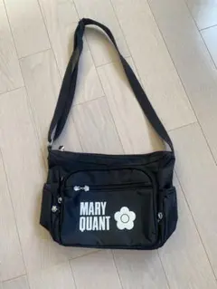 MARY QUANT ブラックショルダーバッグ