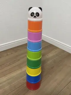 積んでパンダくん　知育玩具