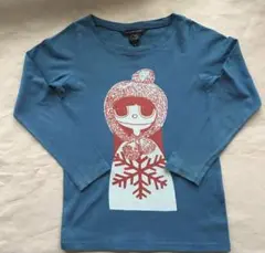 リトルマークジェイコブズ ロングTシャツ 雪の結晶 110