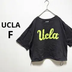 UCLA ユーシーエルエー 半袖 トップス シンプル 英字ロゴ ドロスト