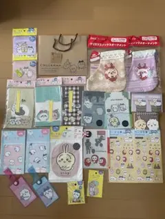 ちいかわクリスマスソックスオーナメントうさぎ・モモンガ【非売品】＋100均20点