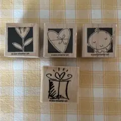 STAMPIN' UP! スタンプ 4個セット