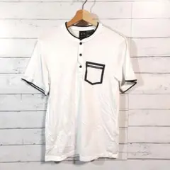 ARMANI EXCHANGE　メンズ　半袖　Sサイズ　ポロシャツ　ホワイト