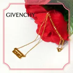 GIVENCHY ジバンシー ヴィンテージ Gロゴ ネックレス ゴールド