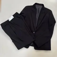GU✨レディース ブラック ジャケット パンツセットアップ フォーマル ビジネス