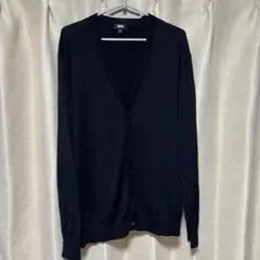 UNIQLO カーディガン XL 黒 100%毛