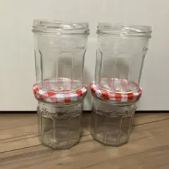 Bonne Maman ガラス保存容器 4個セット 蓋2こ