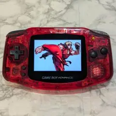 ゲームボーイアドバンス 本体 IPS液晶 クリアレッド＆ブラック