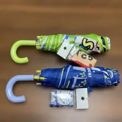 しんちゃん ドラえもん 傘 キャラクター柄 折り畳み傘 2本セット 雨具