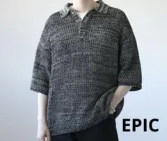 限定値下 EPIC メランジハーフスリーブサマーニットポロシャツ