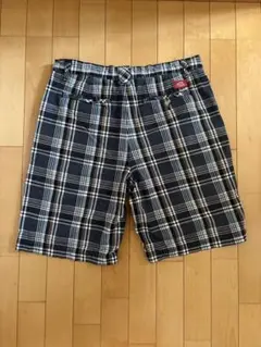 Dickies ショートパンツ　チェック柄　ネイビー