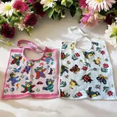 美品★フェイラー★スタイ 2枚セット（クマ柄・ハイジ柄）