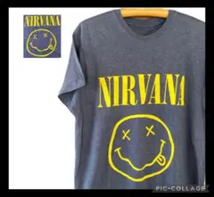 ★USA古着★ NIRVANA Tシャツ グレー スミルースマイル