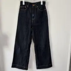 PLST プラステ ハイライズワイドジーンズ　デニム　ワイドパンツ　Sサイズ
