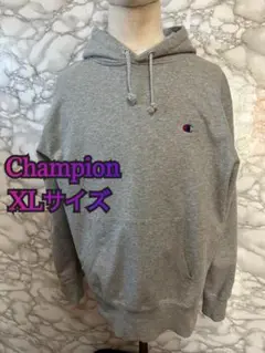 【216】　Champion チャンピオン　グレー パーカー　XL