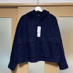 翌日発送コントワーデコトニエコットンブレンドパーカネイビーXL