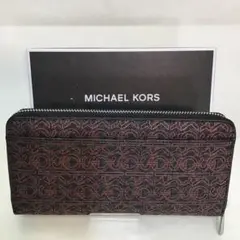 ❣️未使用❣️MICHAEL KORS 総柄ブラック長財布39H9LGYZ3J