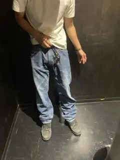 ちょいフレア　デニムパンツ　古着