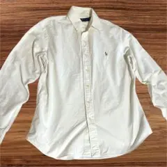 Ralph Lauren ラルフローレン　ボタンダウン　シャツ LG 白