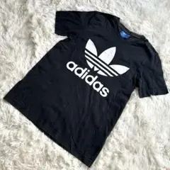 アディダス adidas Tシャツ トレフォイル 半袖 ブラック S