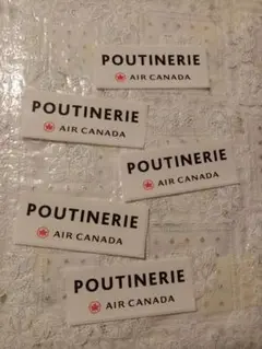 大阪・関西万博 AIR CANADA POUTINERIE ステッカー 5枚