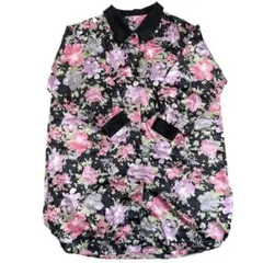 Christian Dior 花柄ロングシャツ L