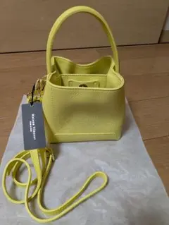【新品】MaisonVincent イエロー レザー ショルダーバッグ