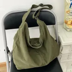 ニュースペーパーバッグ ショルダーバッグ トート ヴィンテージ カーキ 古着