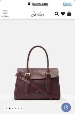 クリスマス限定最終値下げJoules Durham Tote 本革 保存袋付き