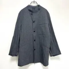 allegri スタンドカラー　リネン混ジャケット
