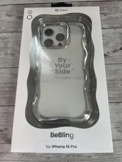 新品iPhone 16proシルバーiface BeBling
