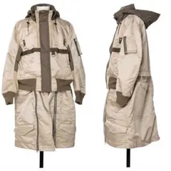 SACAI 22SS NYLON TWILL MIX COAT 定価189200