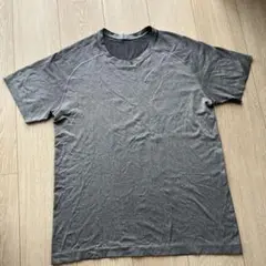ルルレモン　メッシュ素材 グレー Tシャツ　Lサイズ