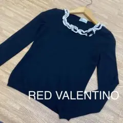RED VALENTINO レッドヴァレンティノ フリル プルオーバーニット