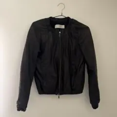 黒レザージャケット　38 古着