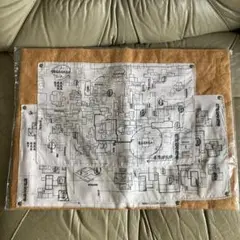 鬼滅の刃 無限城　移動予想図タイベックバッグ