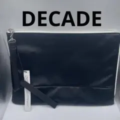 【タグ付】　DECADE クラッチバッグ　ハンドバッグ　ディケイド 黒　ブラック