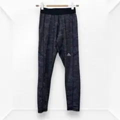 6270☆ adiddas アディダス　レギンス　ストレッチ　グレー　スポーツ