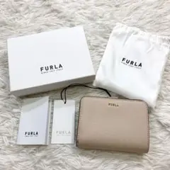 【未使用】FURLA フルラ 折り財布 バビロン レザー ピンク