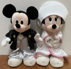 ミッキーミニー　ぬいぐるみ　ウエディング　神前式　和装　ディズニーぬいぐるみ