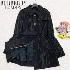 極美品 BURBERRY LONDON 中綿キルティングコート ブラック 44