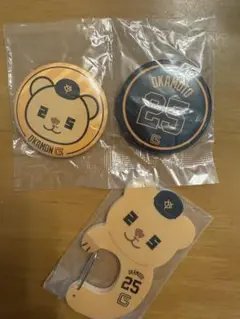 岡本選手 缶バッジセット